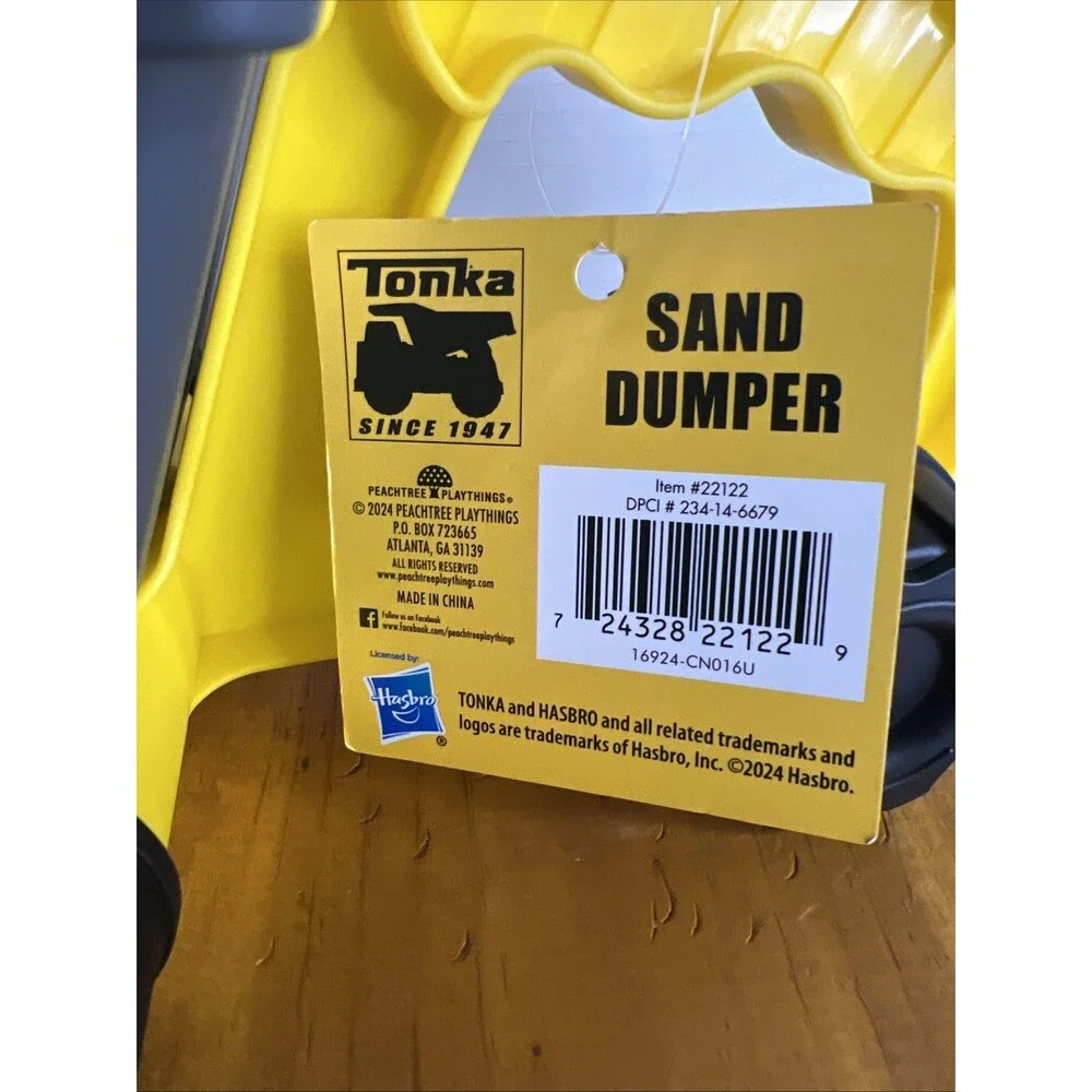 Tonka 952 Sand Dumper‎ Truck Yellow Gray Plastic Toy Hasbro 2024 New